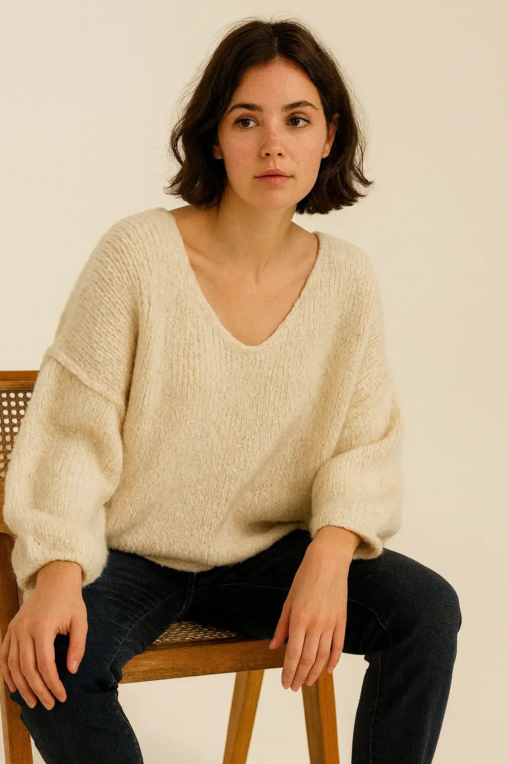 Wool Seam out Knit