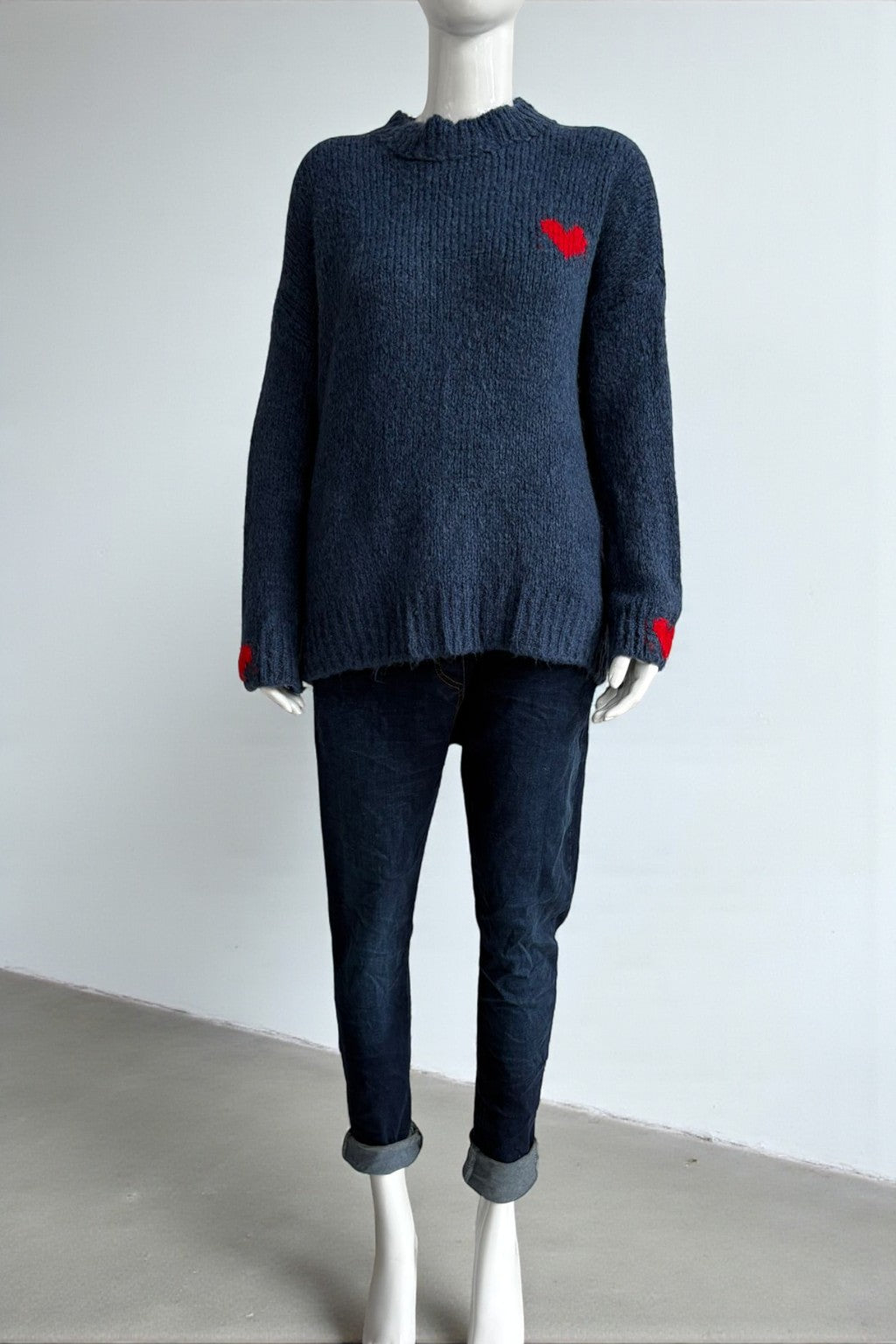 Made in Italy Wool Heart Jumper