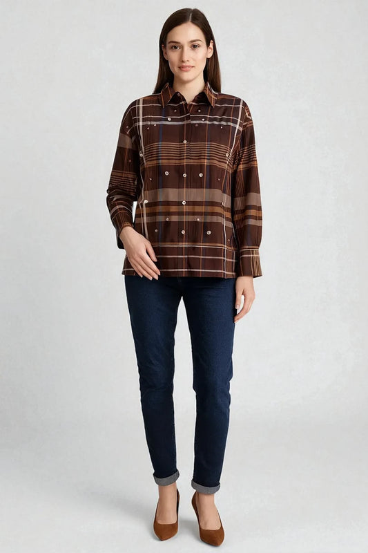 Zetaotto Diamante Check Shirt