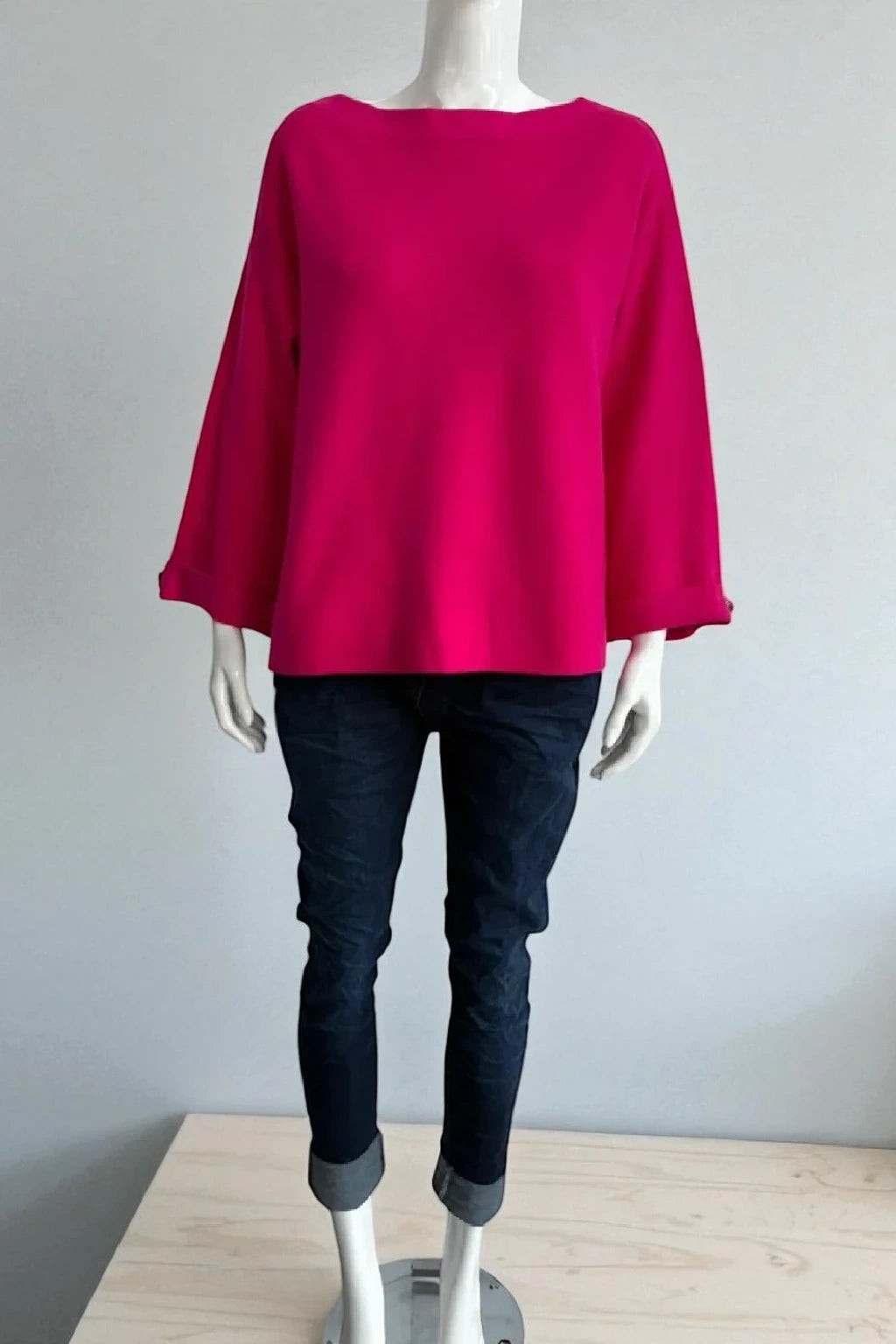 Women's Button Sleeve Soft Knit Lagenlook