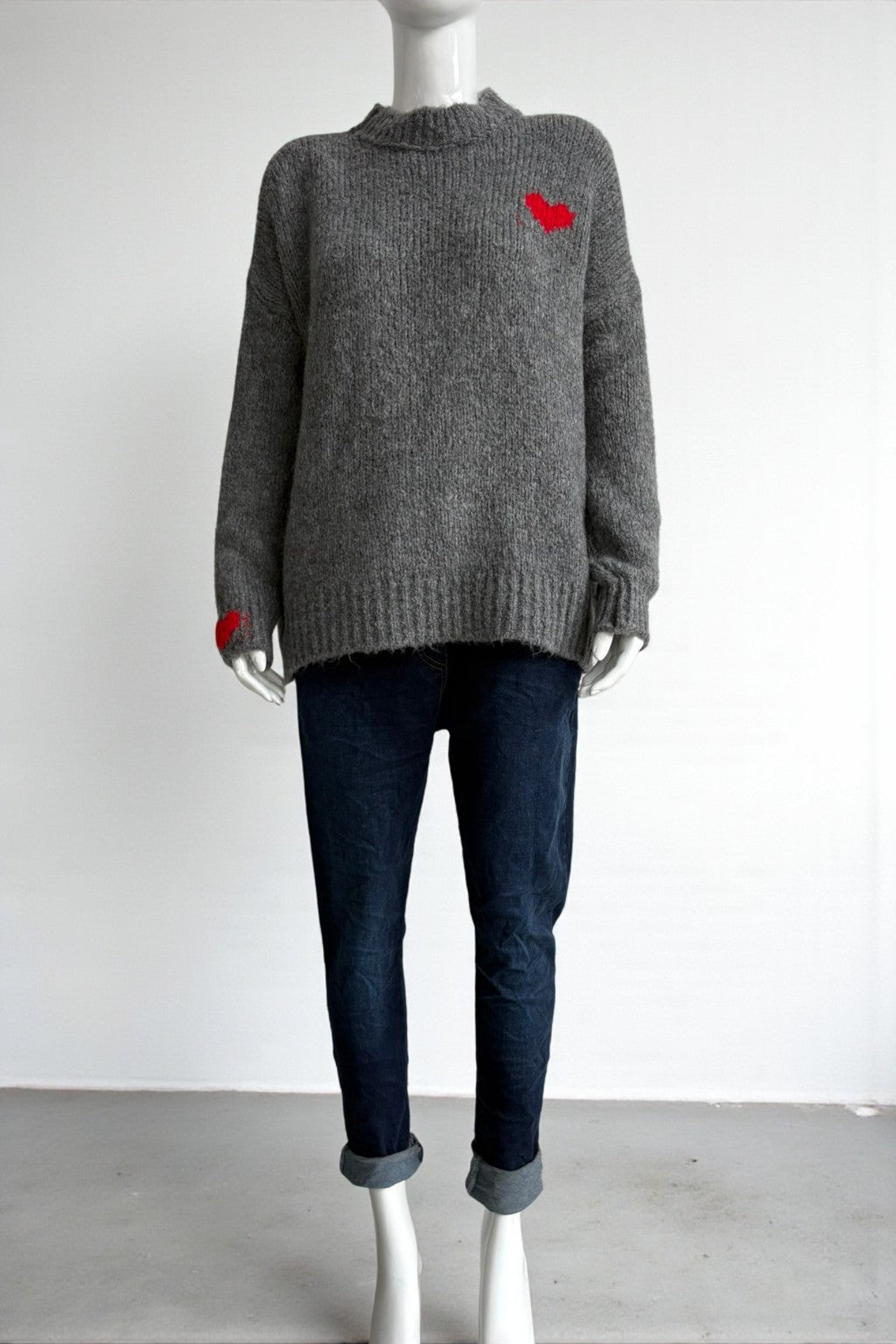 Made in Italy Wool Heart Jumper