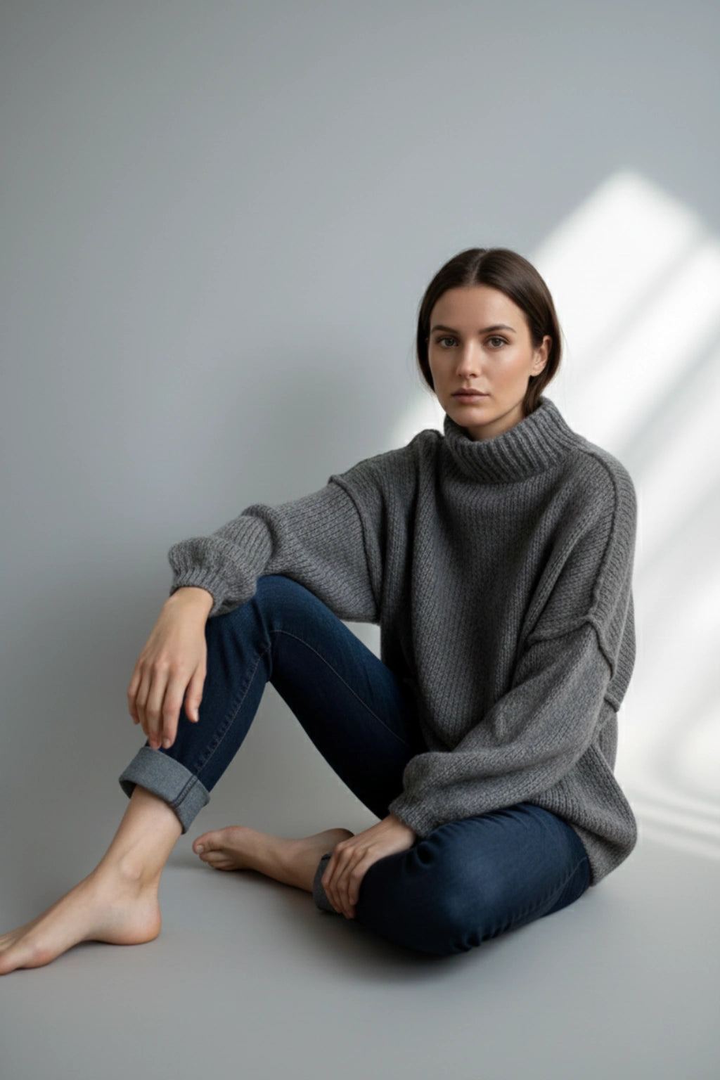 Italian Wool Balloon Sleeve Jumper