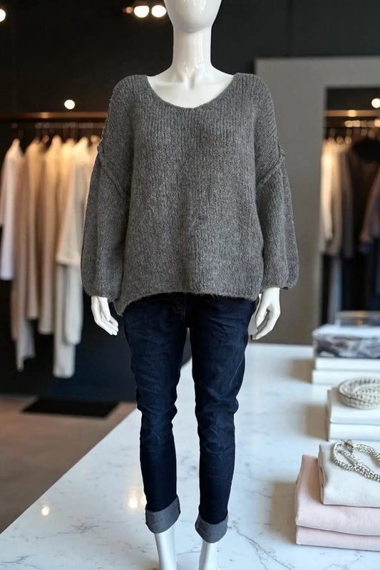 Wool Seam out Knit