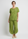 Made in Italy Pattern Barrel Leg Pant