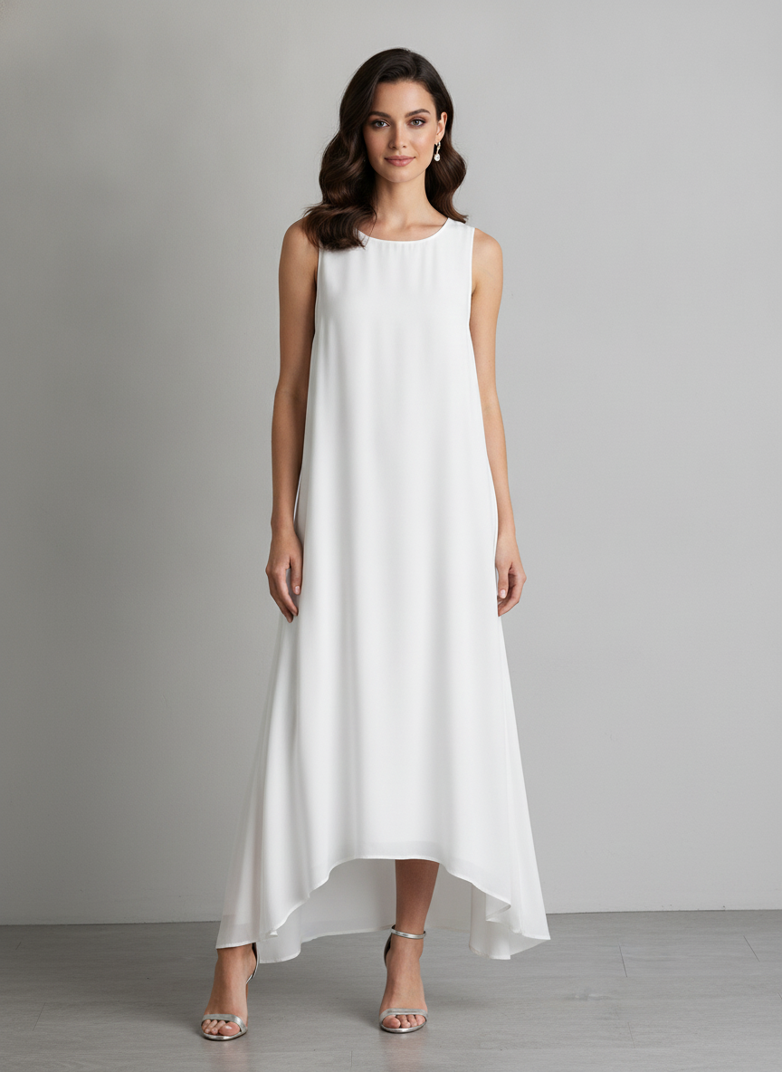 Made in Italy Plain Maxi Dress