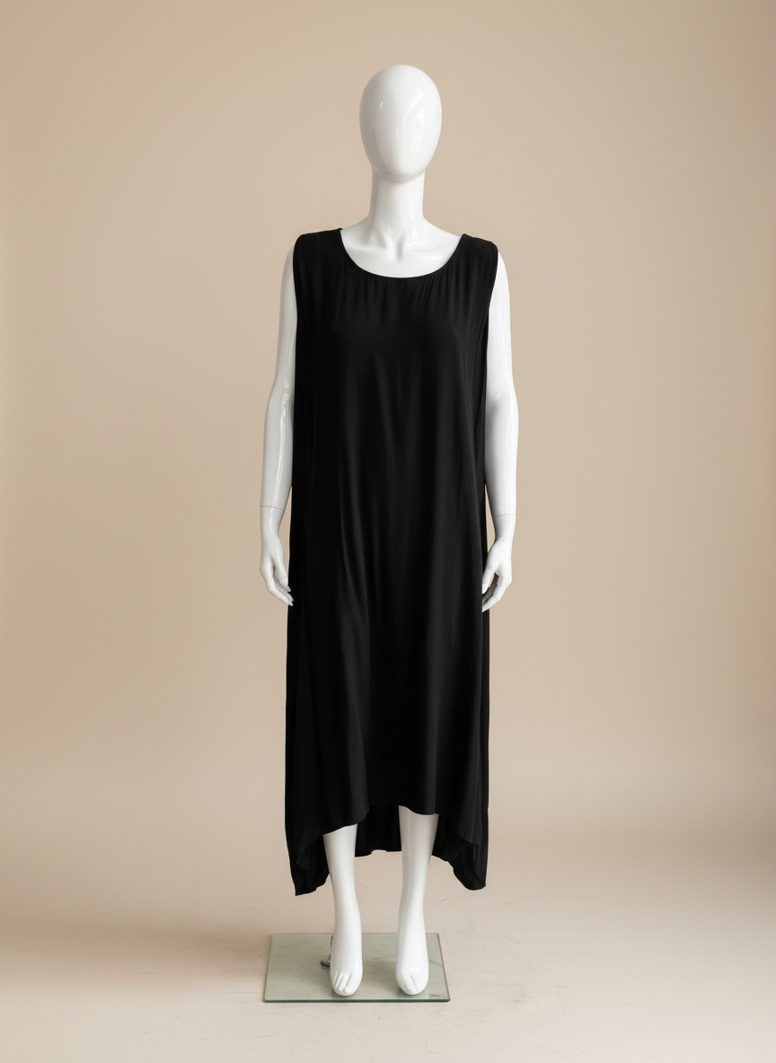 Made in Italy Plain Maxi Dress