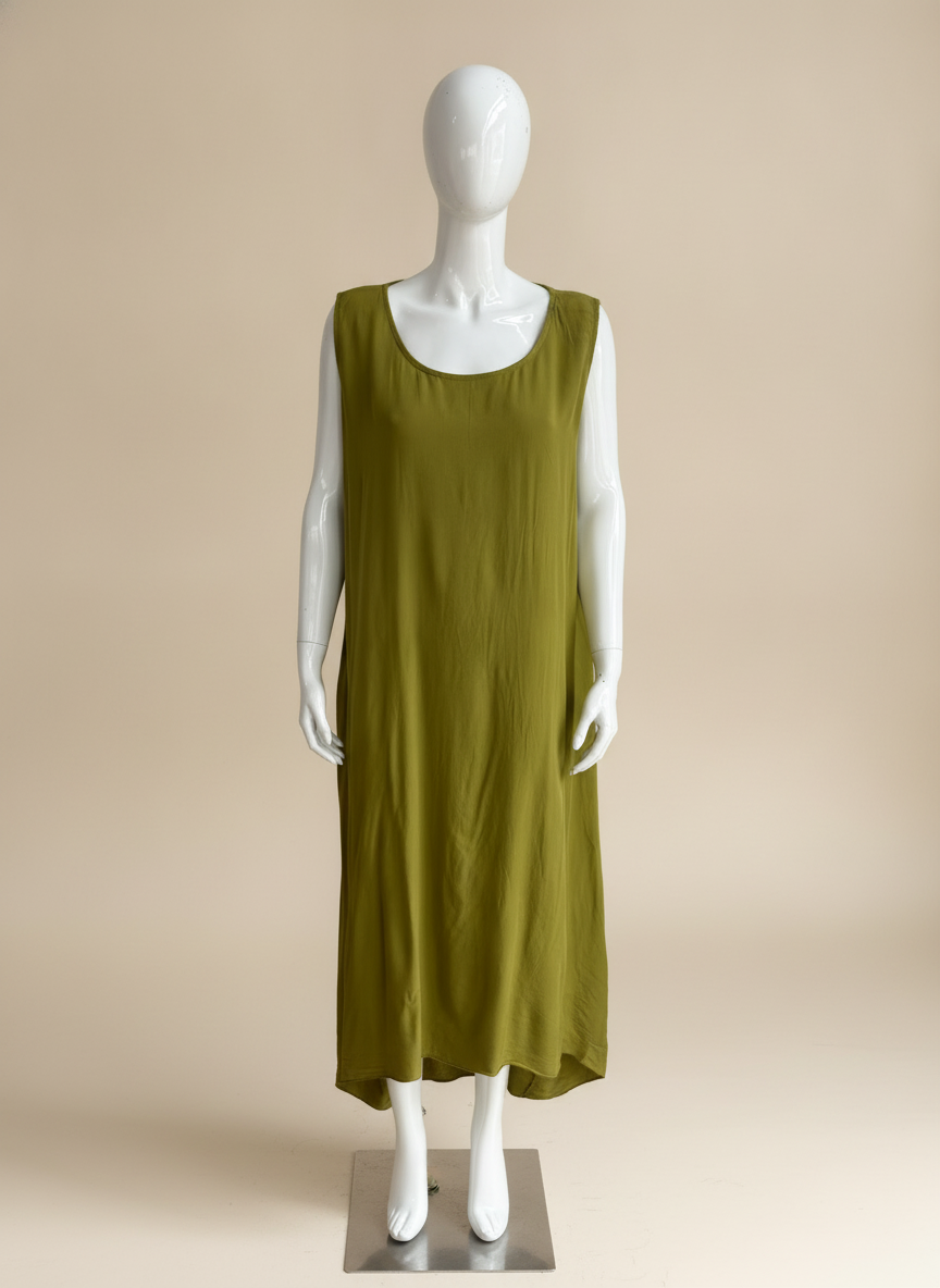 Made in Italy Plain Maxi Dress