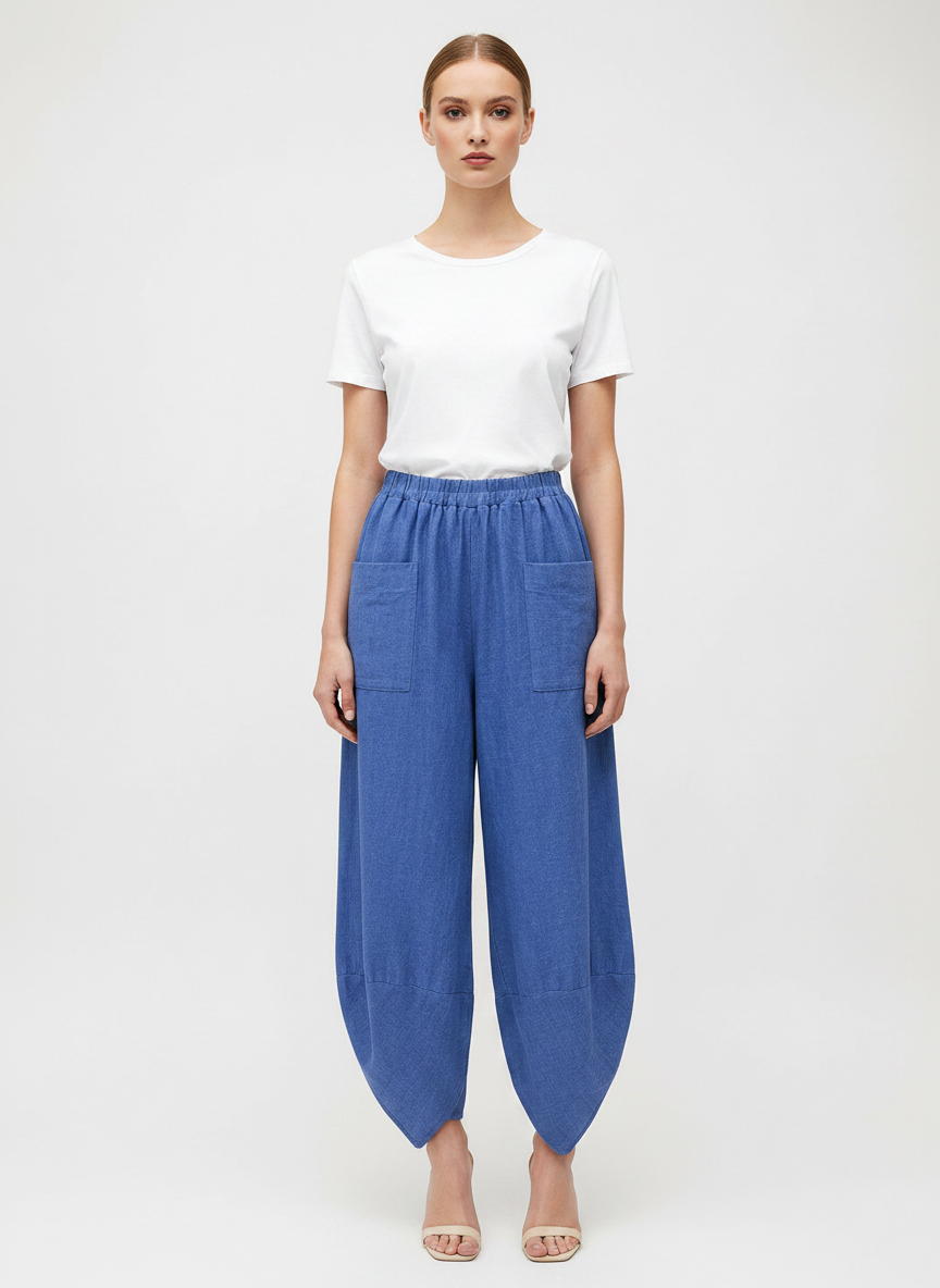 Linen Shelby Barrel Pant