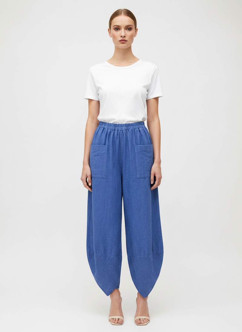Linen Shelby Barrel Pant