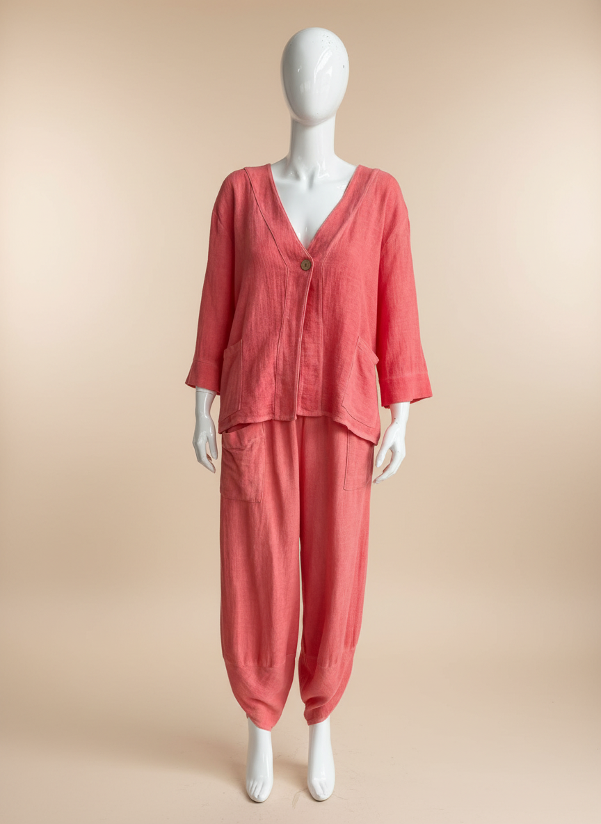 Linen Shelby Barrel Pant