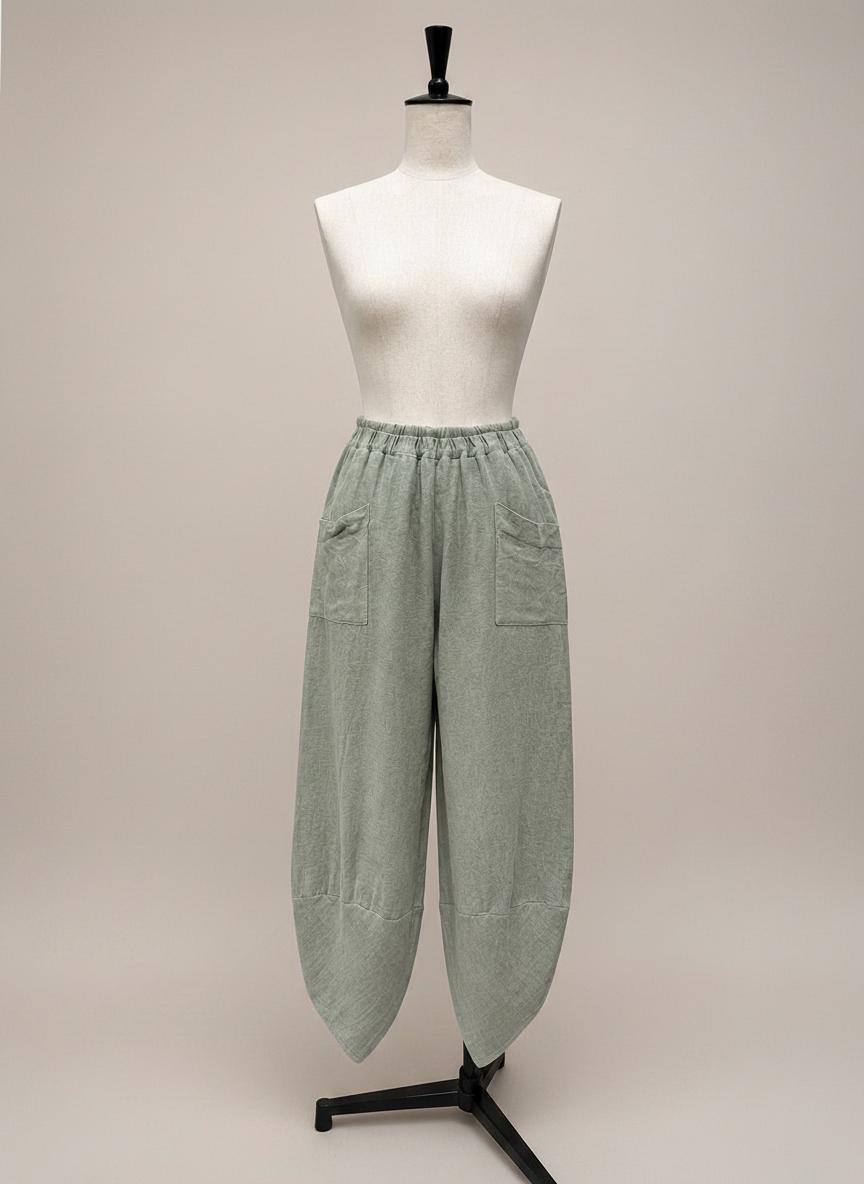 Linen Shelby Barrel Pant