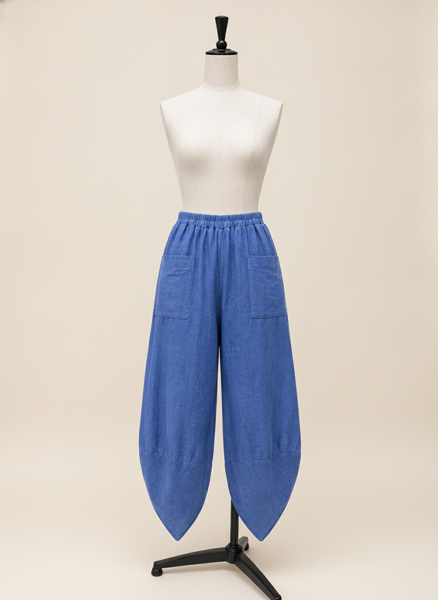 Linen Shelby Barrel Pant