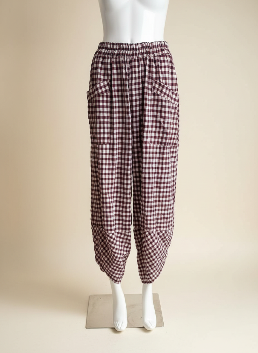 Gingham Shelby Pant
