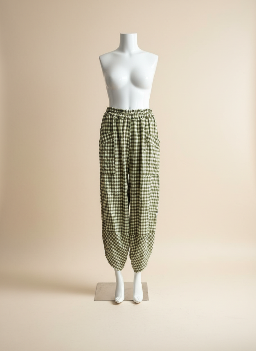 Gingham Shelby Pant