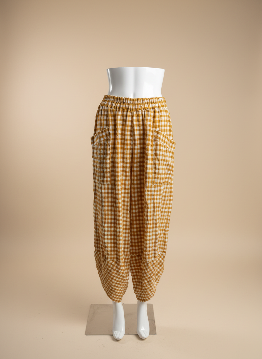 Gingham Shelby Pant
