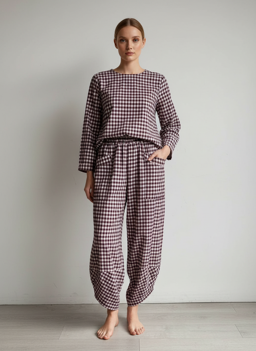 Gingham Shelby Pant
