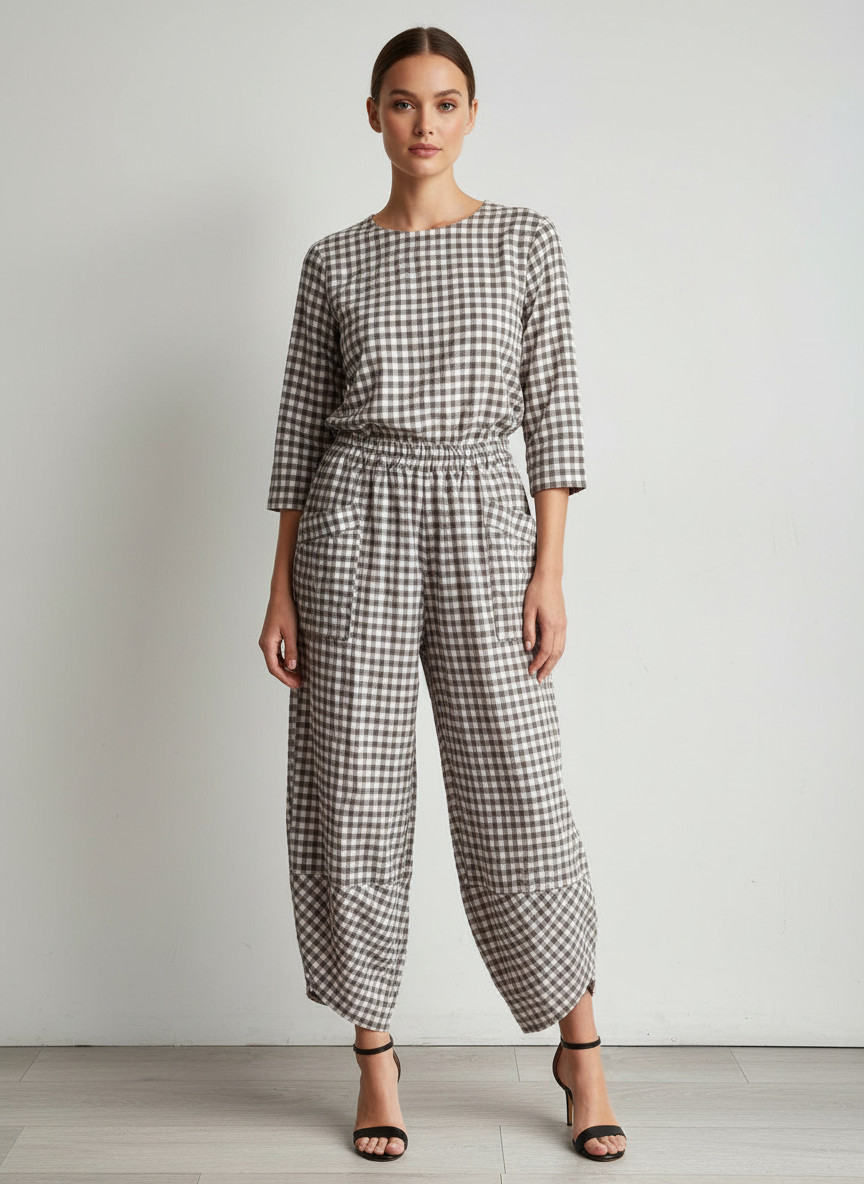 Gingham Shelby Pant