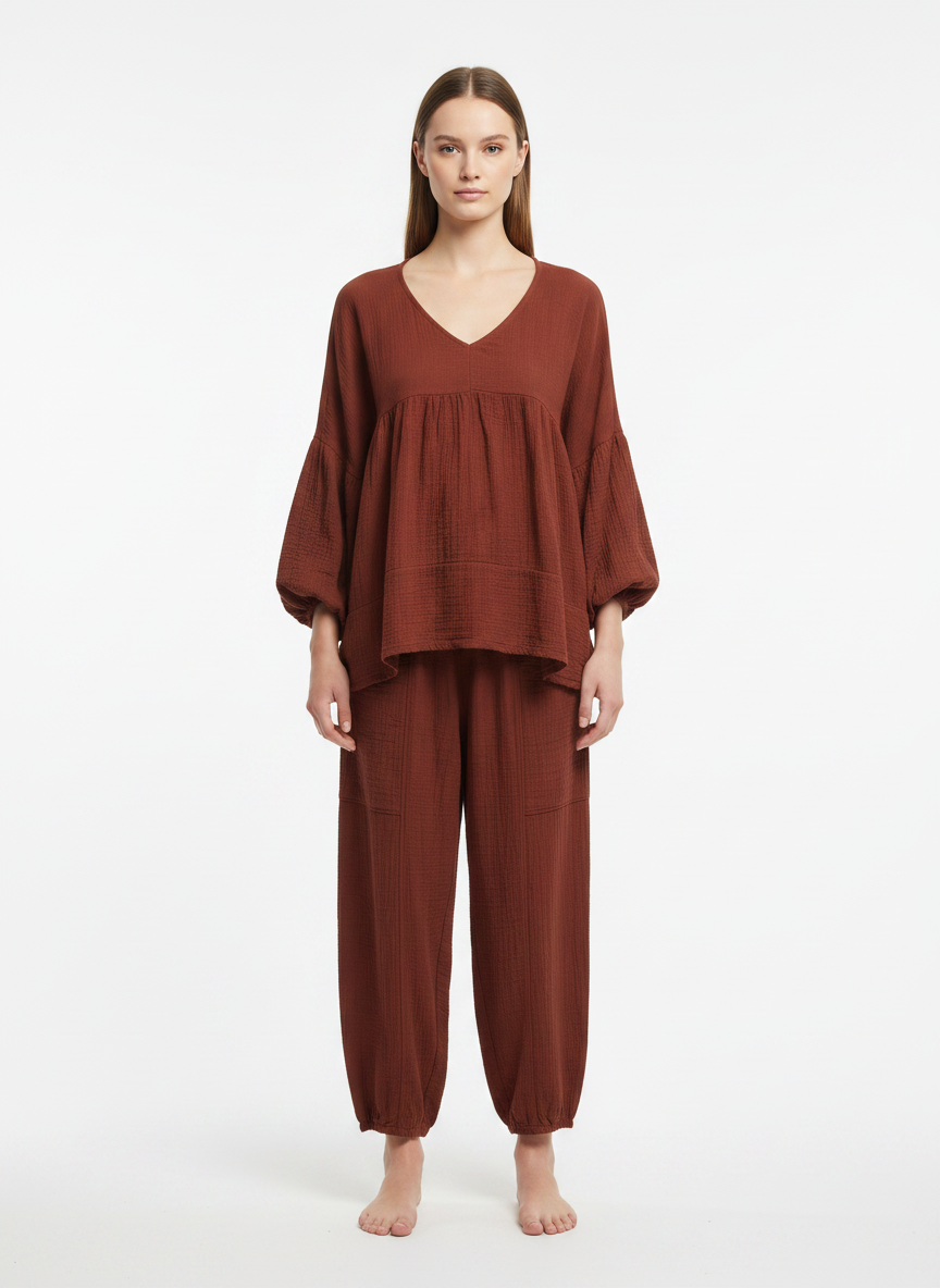 Made in Italy Pocket front Barrel Pant