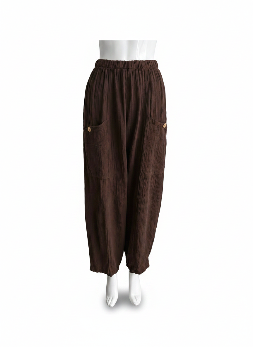Made in Italy Pocket front Barrel Pant