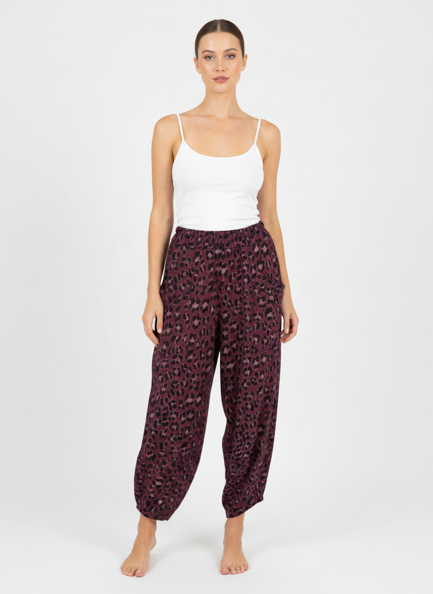 Made in Italy Leopard Print Shelby Pant