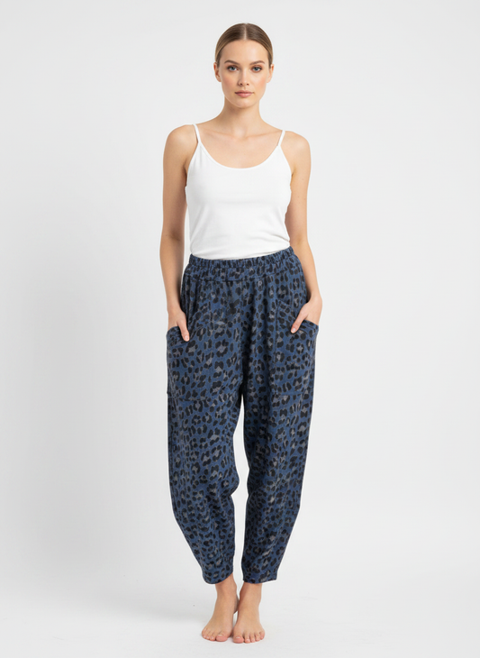 Made in Italy Leopard Print Shelby Pant