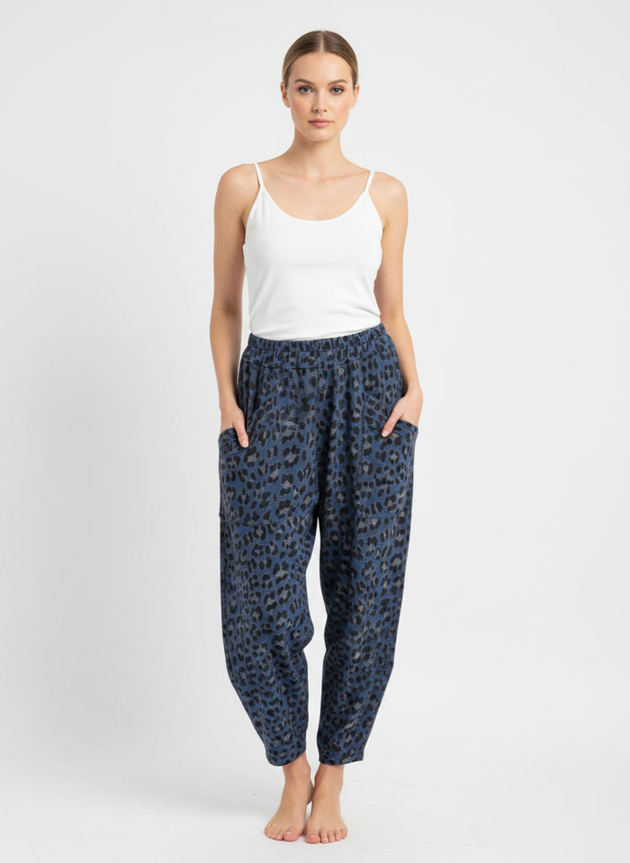 Made in Italy Leopard Print Shelby Pant