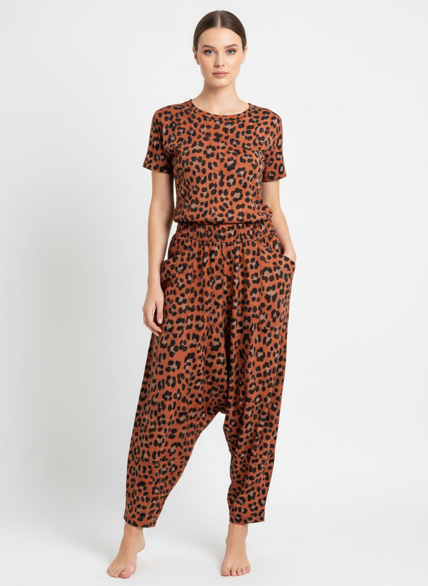 Made in Italy Leopard Print Shelby Pant