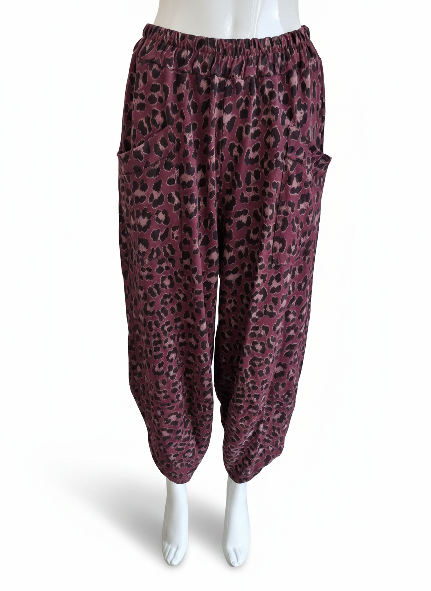 Made in Italy Leopard Print Shelby Pant