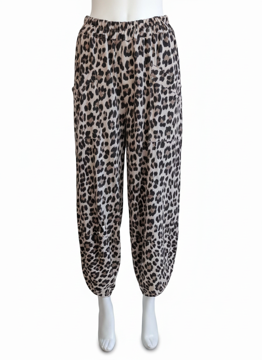 Made in Italy Leopard Print Shelby Pant