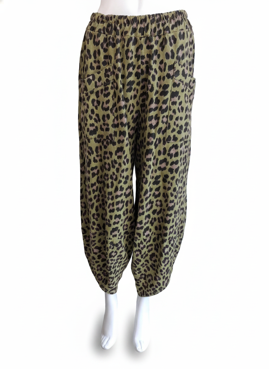 Made in Italy Leopard Print Shelby Pant