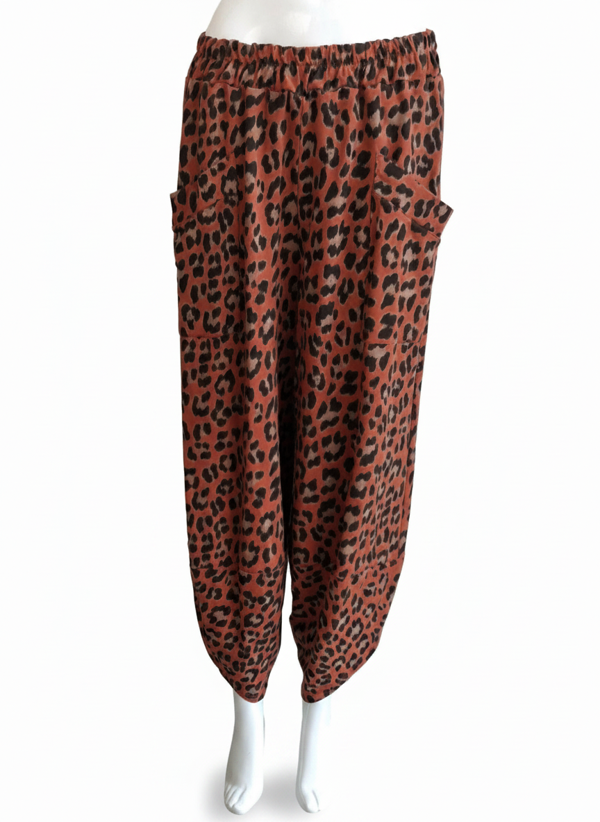 Made in Italy Leopard Print Shelby Pant