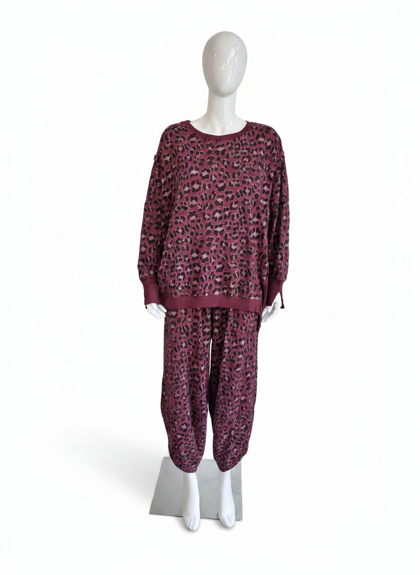 Made in Italy Leopard Print Sweatshirt