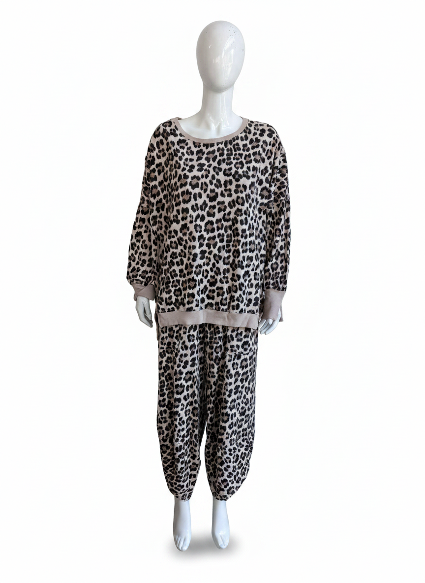 Made in Italy Leopard Print Sweatshirt