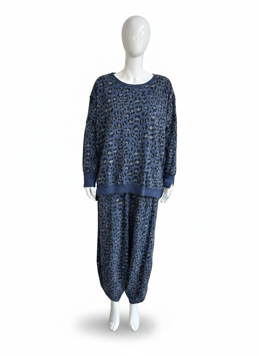 Made in Italy Leopard Print Sweatshirt