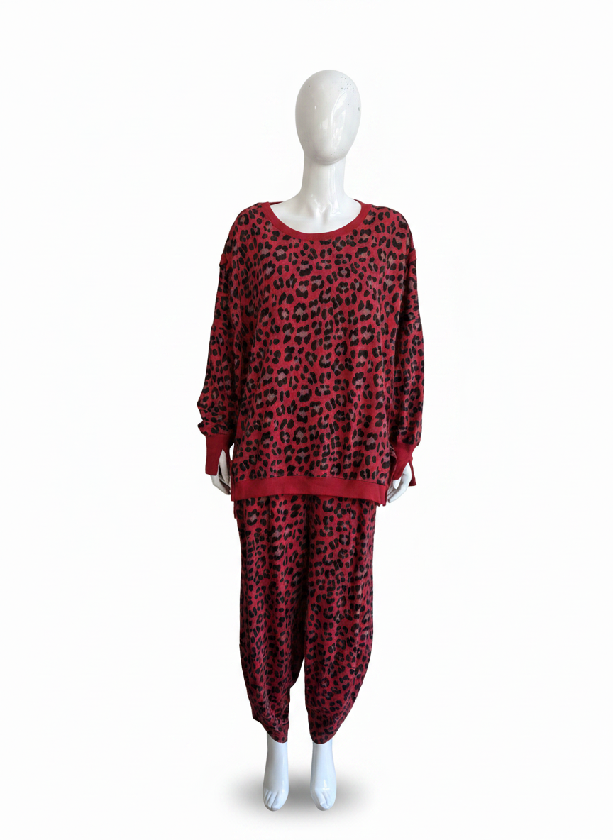 Made in Italy Leopard Print Sweatshirt