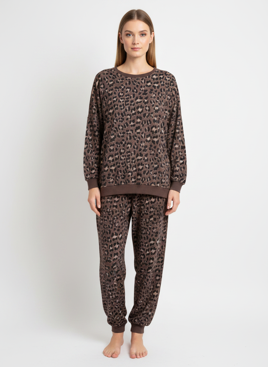 Made in Italy Leopard Print Sweatshirt