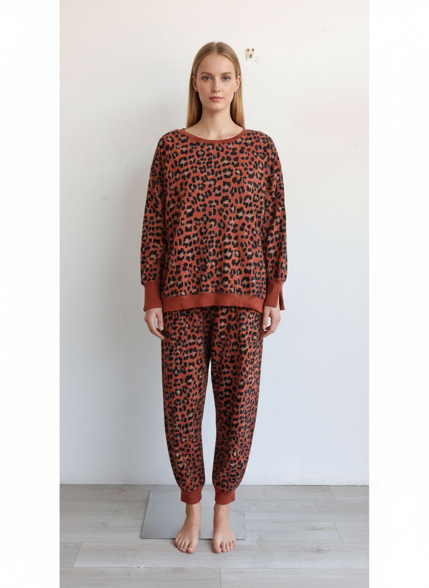 Made in Italy Leopard Print Sweatshirt
