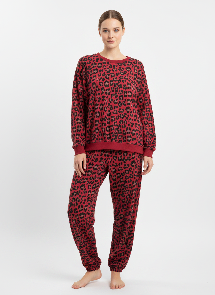 Made in Italy Leopard Print Sweatshirt