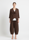 Women’s Asymmetric Drape Crossover Top
