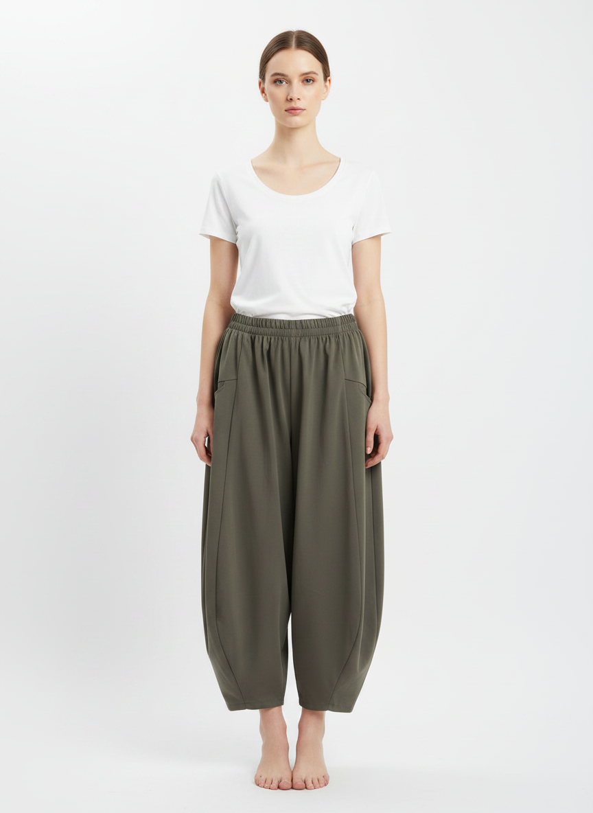 Made in Italy Scuba Barrel Leg Pant