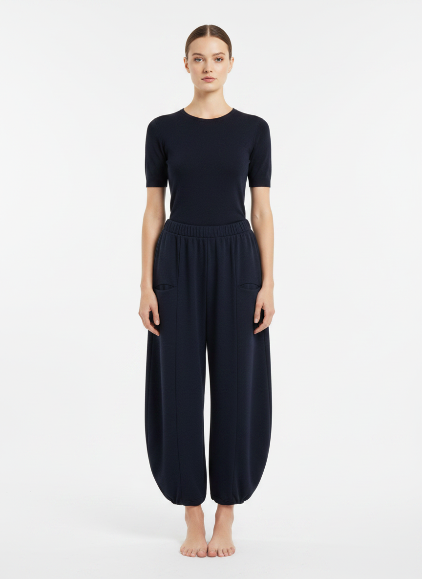 Made in Italy Scuba Barrel Leg Pant