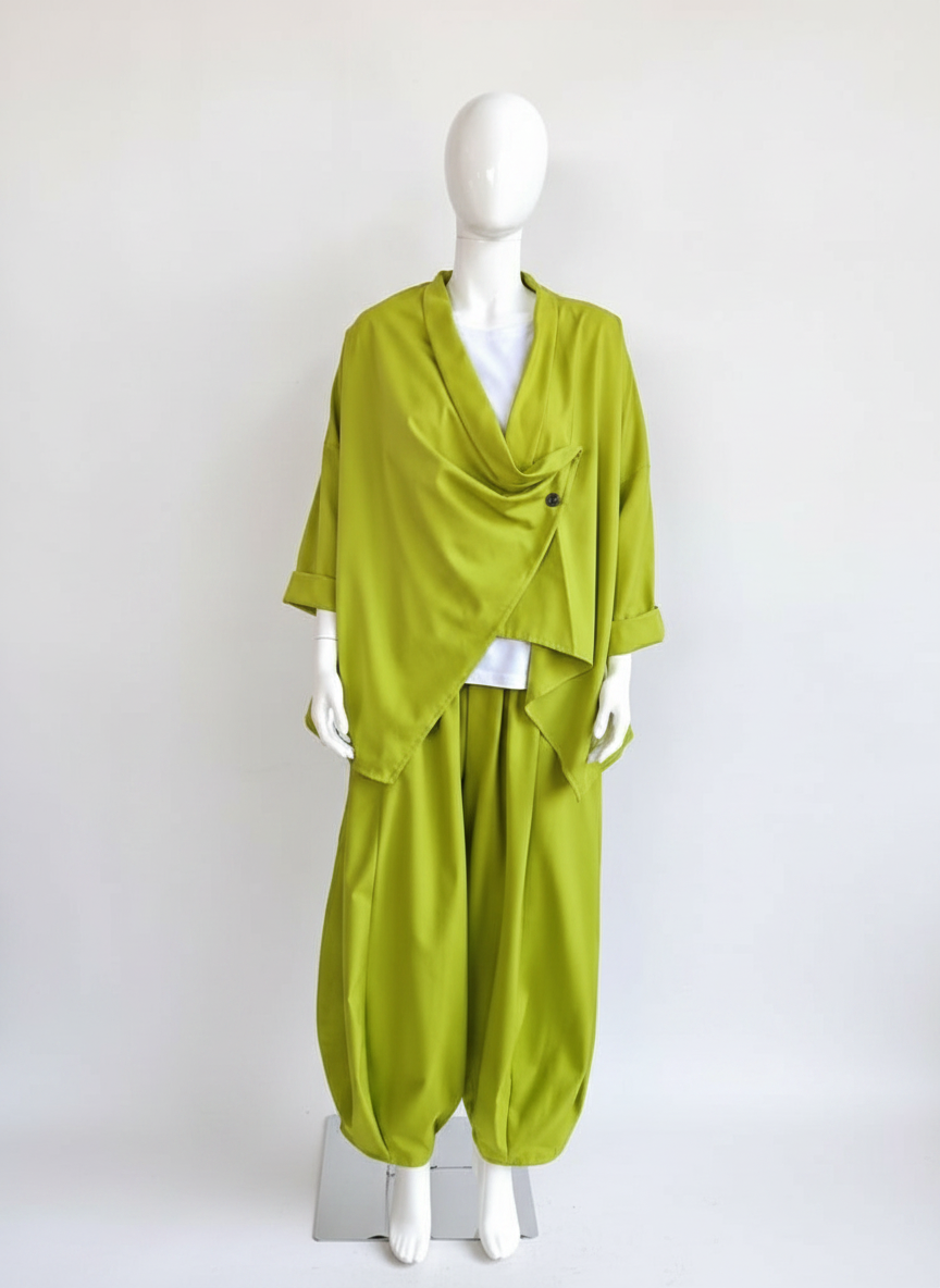 Women’s Asymmetric Drape Crossover Top