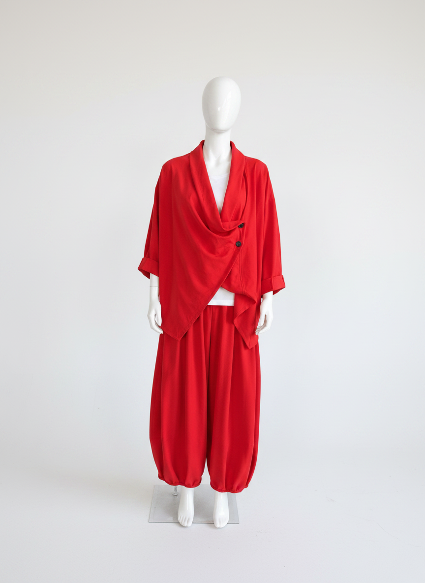 Women’s Asymmetric Drape Crossover Top