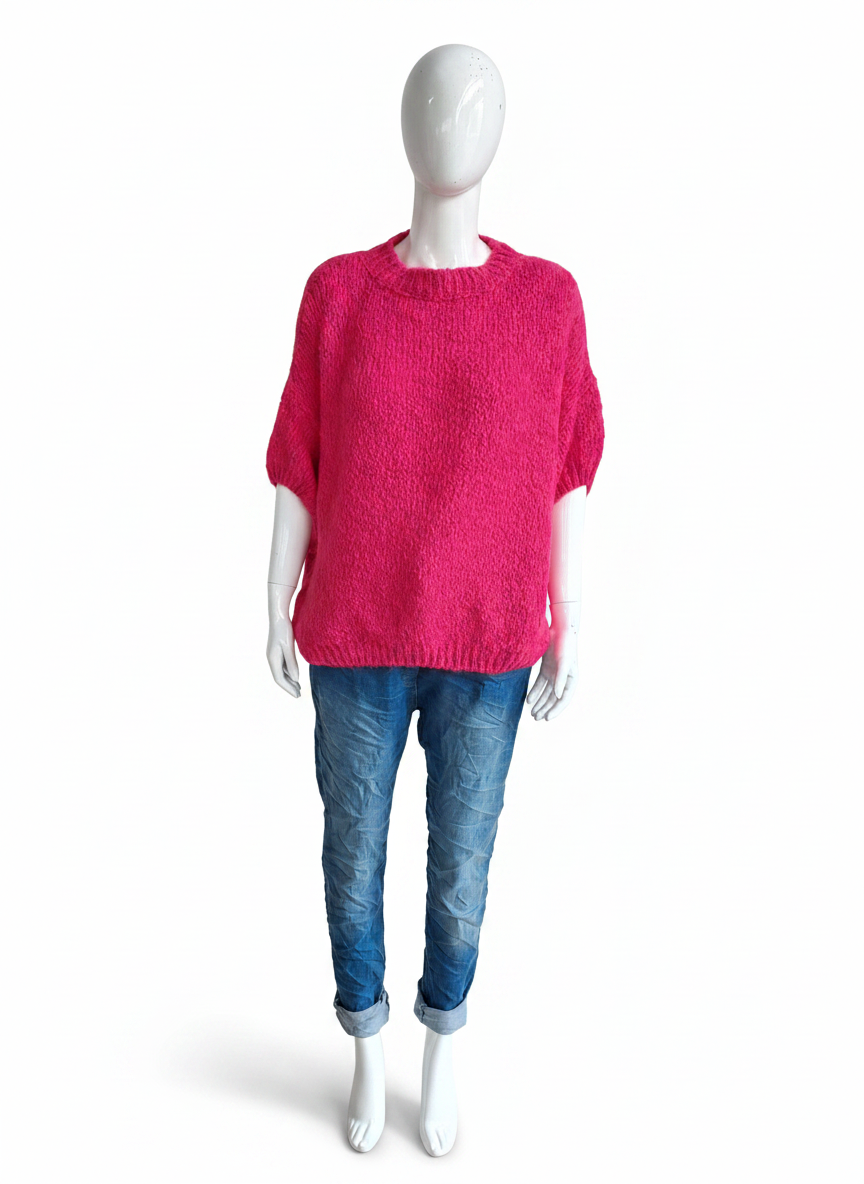Made in Italy Wool Short Sleeve Knit