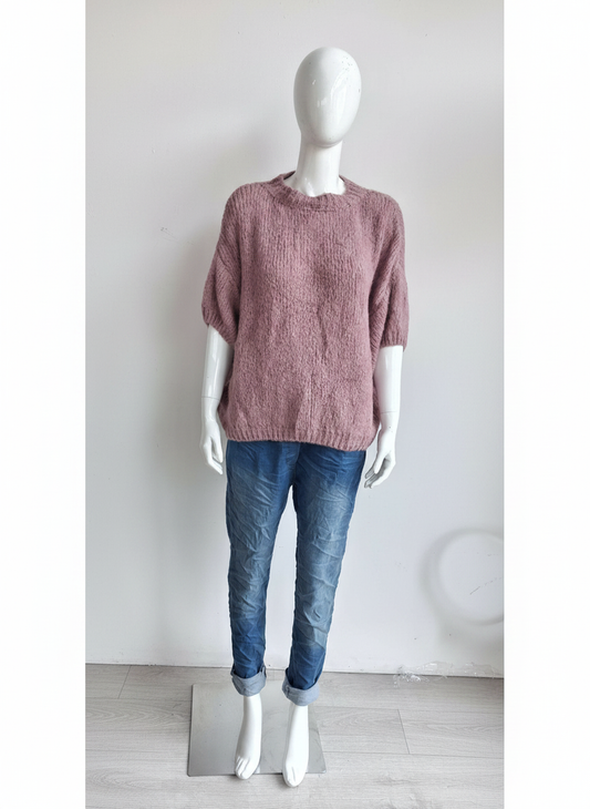 Made in Italy Wool Short Sleeve Knit