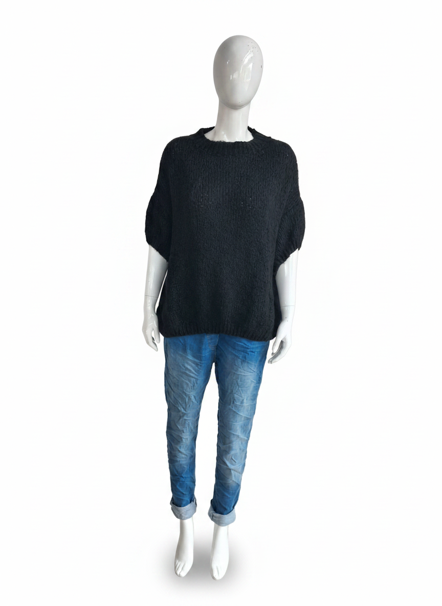 Made in Italy Wool Short Sleeve Knit