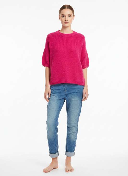 Made in Italy Wool Short Sleeve Knit