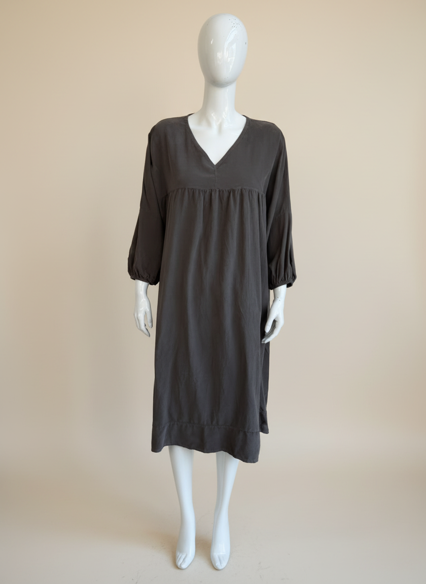 Corduroy Smock Peasant Dress