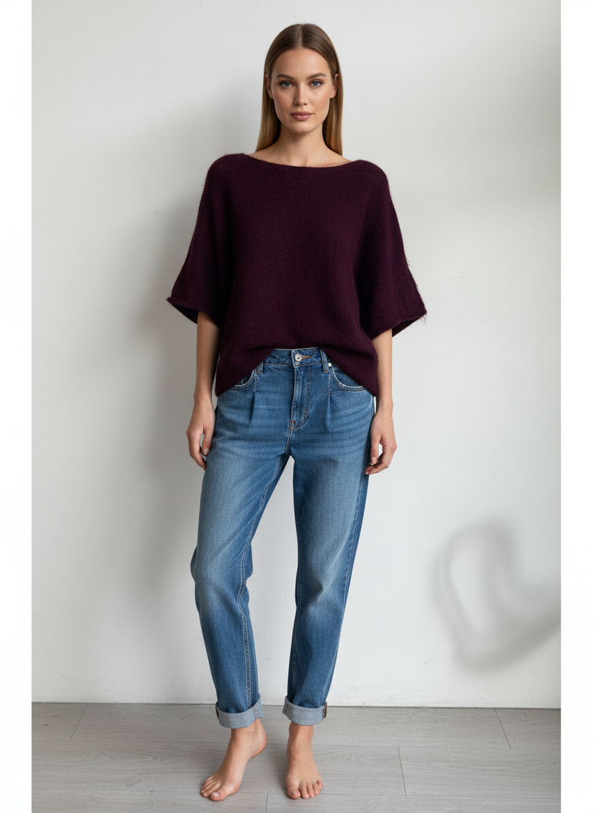 Wool Short Sleeve Jumper