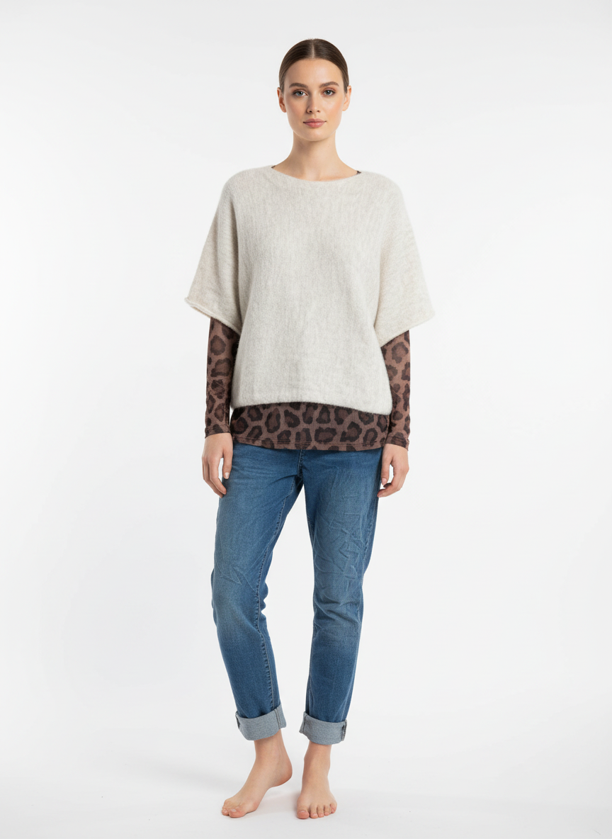 Wool Short Sleeve Jumper